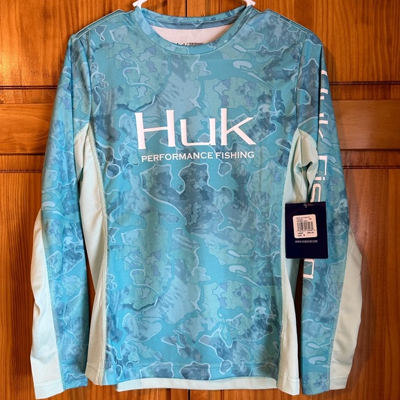HUK Icon X Camo Chemise à manches longues pour femme